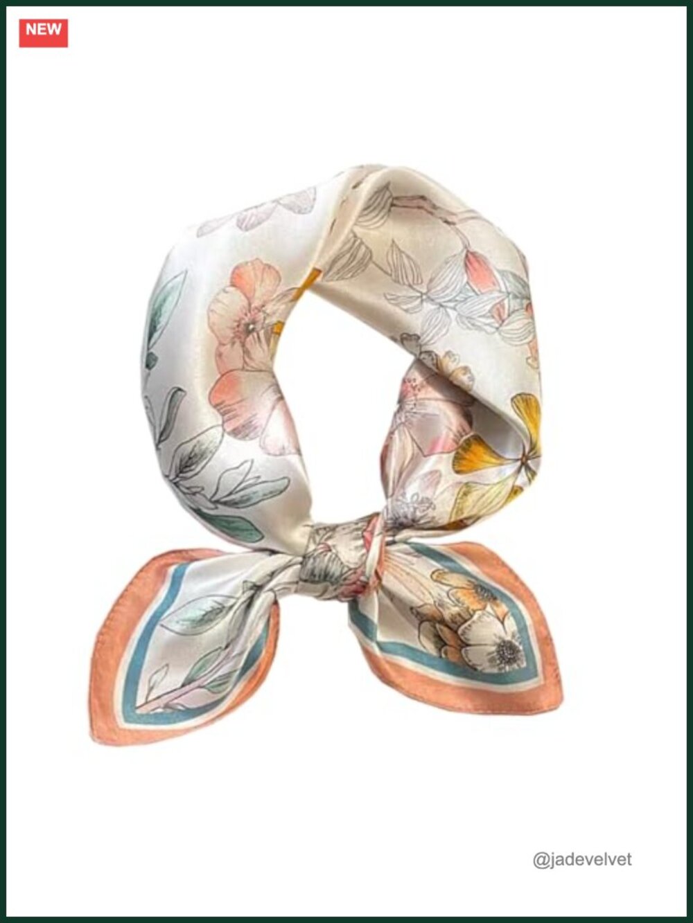 100% Mulberry Silk Square Scarf Women Men Lightweight Neckerchief